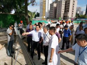 市委副書記、政法委書記陳浩一行視察一院改擴(kuò)建項(xiàng)目